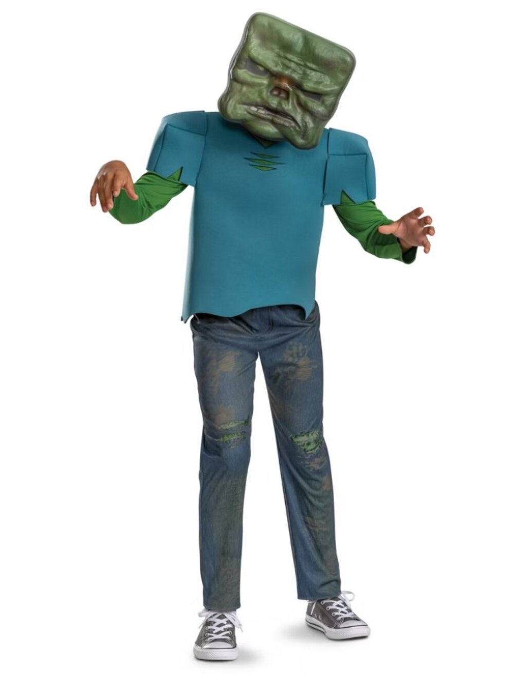 NEW Mojang Synergies AB Kids' Minecraft Zombie Movie Glow in the Dark Small 4-6